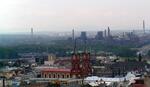 Nová radnice - pohled z vyhlídkové věže, Ostrava